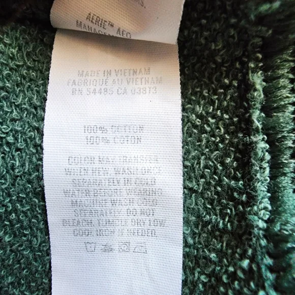 Aerie Womens Beach Weekend Oversized Vintage Washed Green Hoodie Sz Medium - Picture 5 of 6